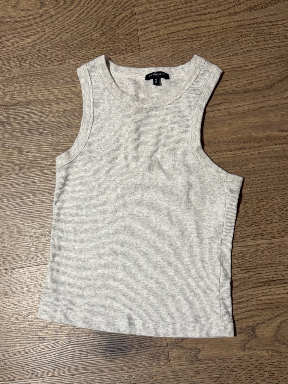 Dynamite Heather Gray Ribbed Tank